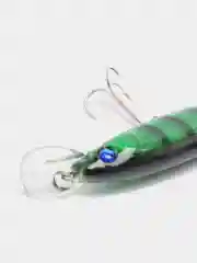 Зеленый воблер минноу "Судак" / 7 расцветок / 11 cm / 13.4g / Результативен