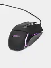Мышь оптическая Perfeo "ACTIVE" GAME DESIGN, 7 кнопок, USB, чёрная, 4 цвета подсветка