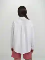 Белый рубашка женская оверсайз