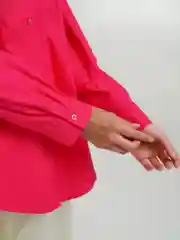Фуксия рубашка женская оверсайз