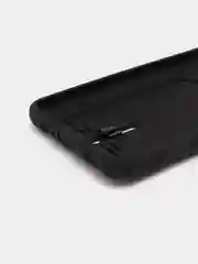Черный чехол Samsung Galaxy A12 / M12, Самсунг Галакси А12 / М12 силиконовый с карманом для карты