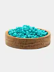 Бирюзовый бисер стеклянный, 10 г