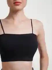 Черный топ женский, базовый