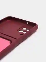 Бирюзовый чехол Samsung Galaxy A12 / M12, Самсунг Галакси А12 / М12 силиконовый с карманом для карты