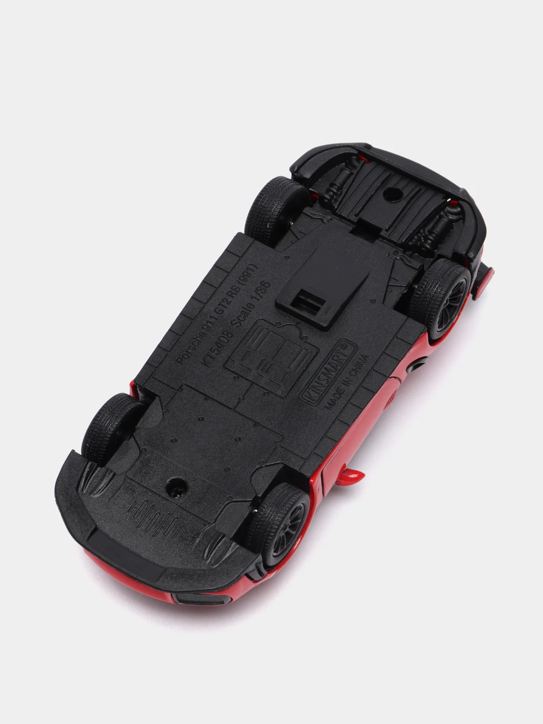 Красный металлическая машинка 1:36 Porsche 911 GT2 RS KT5408D