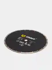 Алмазный диск (круг) сегментный по бетону и камню 350х10х3.4х25.4-20 мм GRAFF