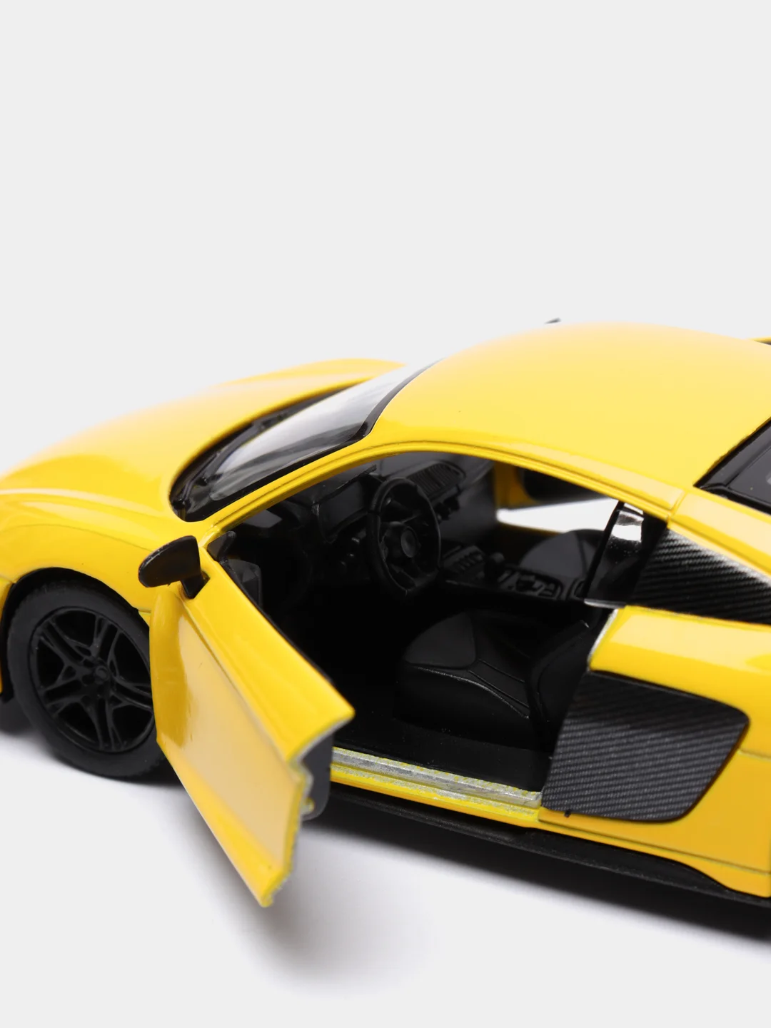 Желтый металлическая машинка 1:38 Audi R8 Coupe 2020 KT5422D