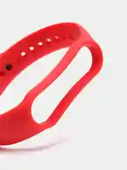 Красный силиконовый ремешок для Xiaomi Mi Band 5, Mi Band 6,