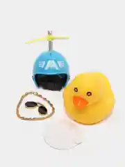 Манго игрушка "Утка в шлеме", с пропеллером, в очках, в машину
