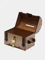 Песочный хаки копилка деревянная, ручная работа