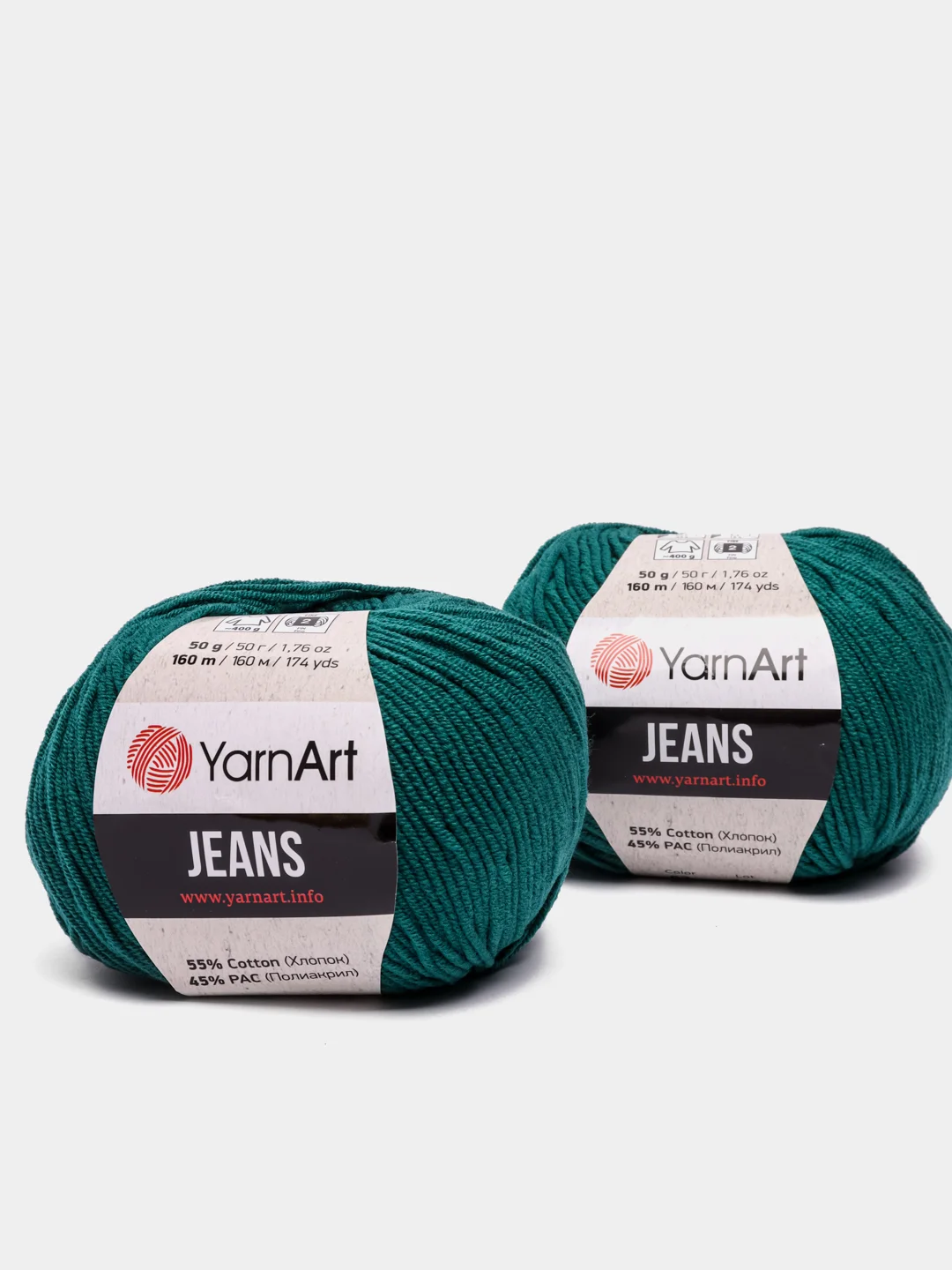 Jeans YarnArt пряжа 2 штуки