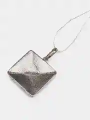 Подвеска "Geometry" с эмалью, серебрение