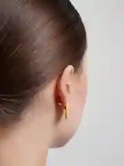 Желтый серьги смайлики разноцветные, сережки