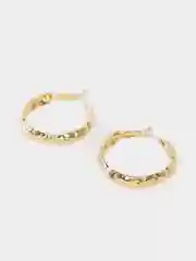 Серьги-кольца, диаметр 3.5 см