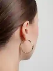 Серьги-кольца, диаметр 3.5 см