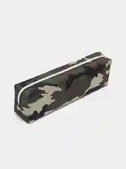 Зелёный хаки пенал для школы, косметичка "Хакки"