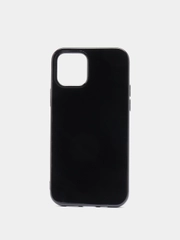 Чехол-накладка для iPhone 12/ 12 Pro, черный силикон