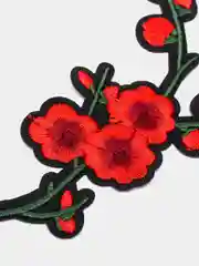 Марсала термонаклейка тканевая, нашивка