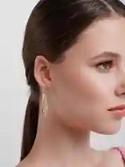 Серьги с цепочками со стразами, сережки
