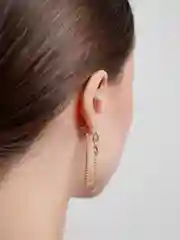 Серьги с цепочками со стразами, сережки