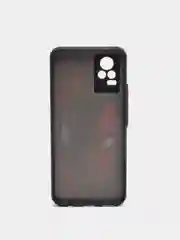 Алый чехол с рисунком на Vivo V21e (Виво В21е)