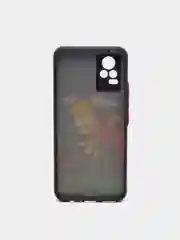 Голубой чехол с рисунком на Vivo V21e (Виво В21е)