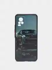 Серый чехол с рисунком на Vivo V21e (Виво В21е)