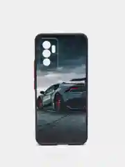 Хром чехол с рисунком на Vivo V23e (Виво В23е)