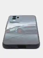 Хром чехол с рисунком на Vivo V23e (Виво В23е)
