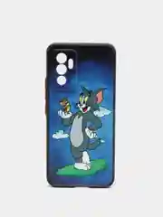 Синий чехол с рисунком на Vivo V23e (Виво В23е)