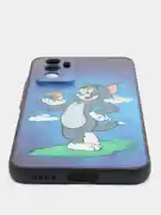 Синий чехол с рисунком на Vivo V23e (Виво В23е)