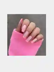 Ногти накладные, френч, розовые
