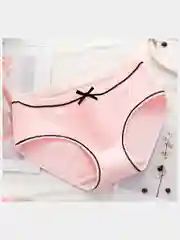 Розовый женские трусы базовые из хлопка
