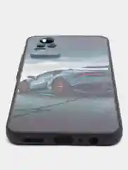 Хром чехол с рисунком на Vivo V21e (Виво В21е)