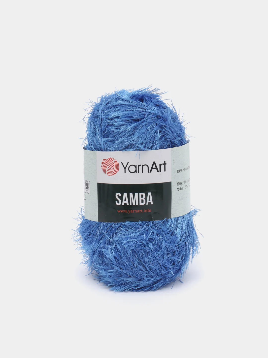 Синий пряжа травка YarnArt Samba, 150 м, 100 г, полиэстер