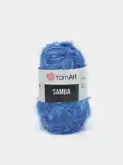 Синий пряжа травка YarnArt Samba, 150 м, 100 г, полиэстер