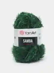Зеленый пряжа травка YarnArt Samba, 150 м, 100 г, полиэстер