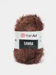 Шоколадный пряжа травка YarnArt Samba, 150 м, 100 г, полиэстер