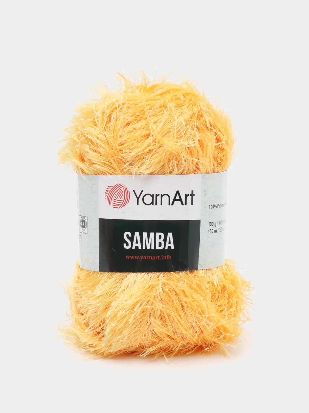 Желтый пряжа травка YarnArt Samba, 150 м, 100 г, полиэстер