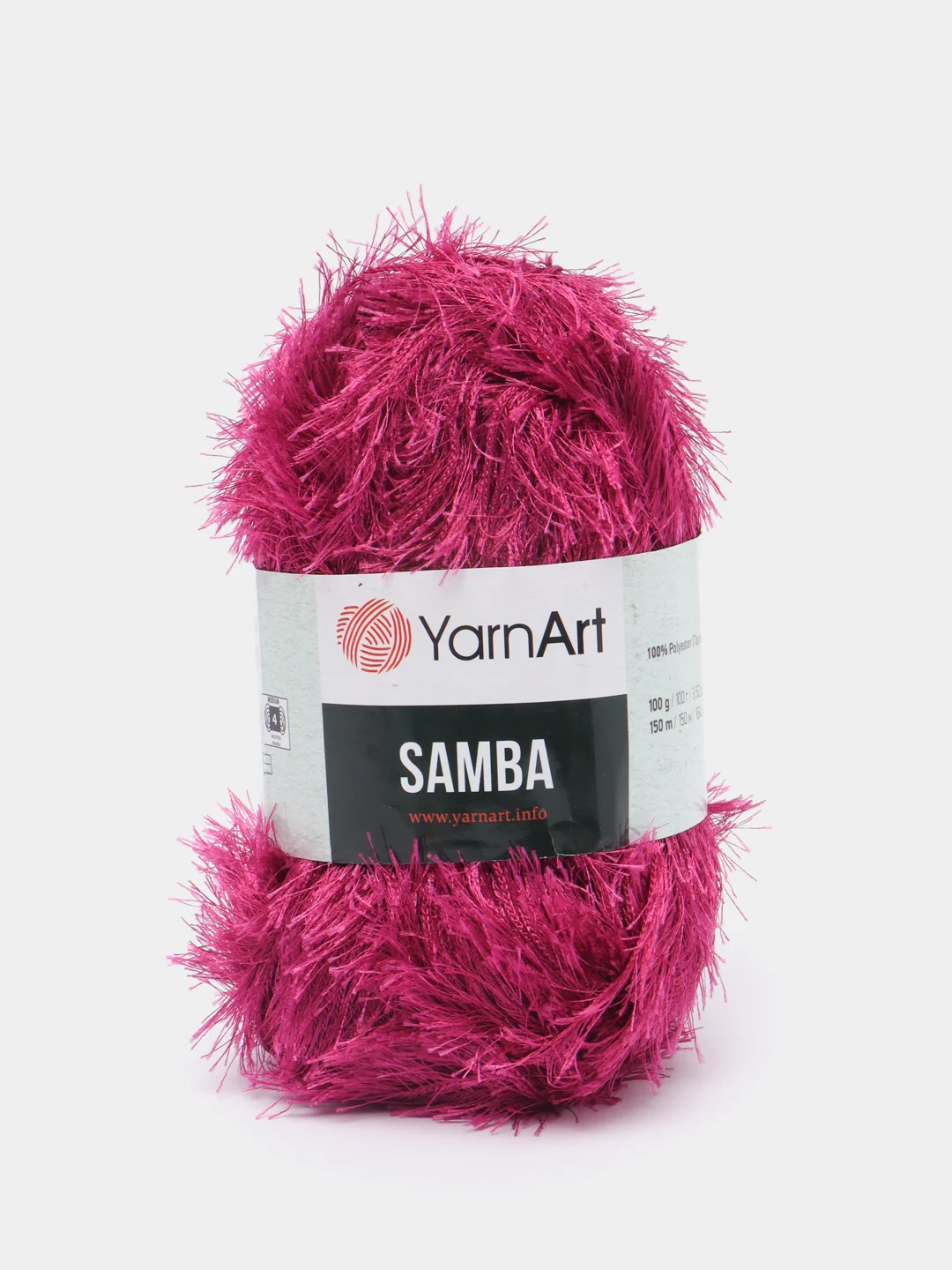 Тёмно-бордовый пряжа травка YarnArt Samba, 150 м, 100 г, полиэстер
