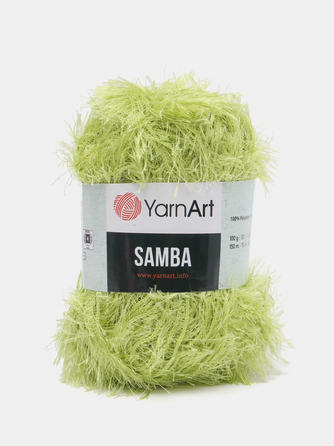 Горчичный пряжа травка YarnArt Samba, 150 м, 100 г, полиэстер