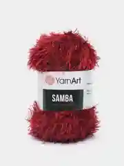 Вишнёвый пряжа травка YarnArt Samba, 150 м, 100 г, полиэстер