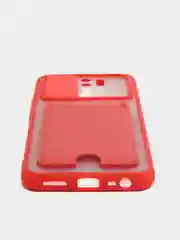 Красный чехол для Xiaomi Redmi 9, 9C ,9T/Poco M3, пластиковый, c держателем для кредитных карт