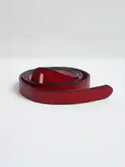 Бордовый ремень женский, из экокожи