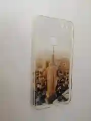 Прозрачный силиконовый с матовым рисунком чехол Huawei P10lite