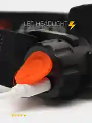 Фонарь налобный с магнитом и USB, с зумом, магнитом и 4 режимами