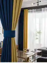Синий комплект штор "Канвас", 3 х 2,8 м