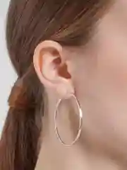 Серебряный серьги круглые