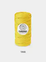 Желтый шнур Caramel (Карамель), плоский, полиэфирный, 5 мм