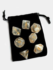 Дайсы - кубики, игральные кости для Dungeons and Dragons (ДнД), набор 7 штук